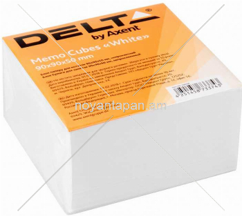 Նշումների թուղթ Delta սպիտակ, 90х90х50մմ, ոչ կպչուն, D8008